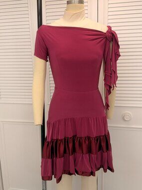 Dance America Wine Top & Skirt Sz Sm or M